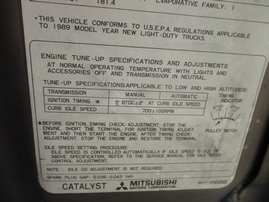 1989 MITSUBISHI MONTERO GOLD V6 AT 4WD 163776